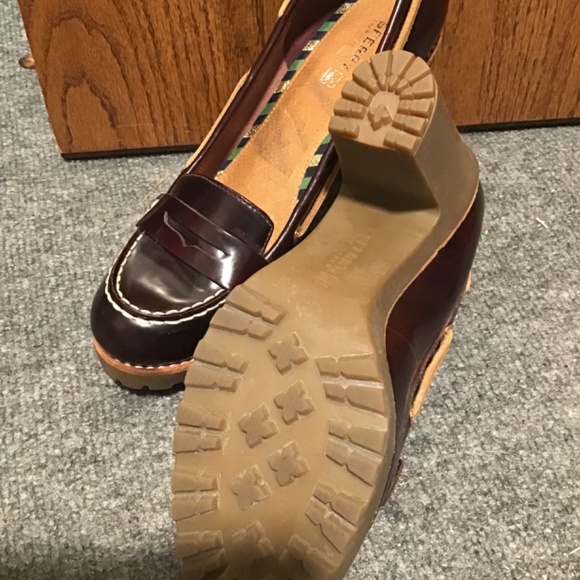 Sperry burgundy platform loafers - Picture 3 of 5